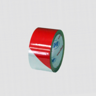 Светоотражающая лента RF4551 красно-белая - Светоотражающая лента RF4550 красно-белая шириной 50 мм рулон 9 м