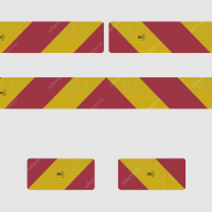 Задний опознавательный знак для грузовых автомобилей и тягачей RR (класс 3) - Задний опознавательный знак для грузовых автомобилей и тягачей RR (класс 3)
