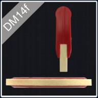 Ракель фетровый 14 см для монтажа лент и пленок производства DM - Ракель фетровый 14 см для монтажа лент и пленок, вид снизу и сбоку